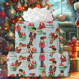 Nutcracker Add To and From Namn Wrapping Papper Presentpapper