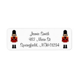 Nutcracker-Adressetiketter Returadress Etikett