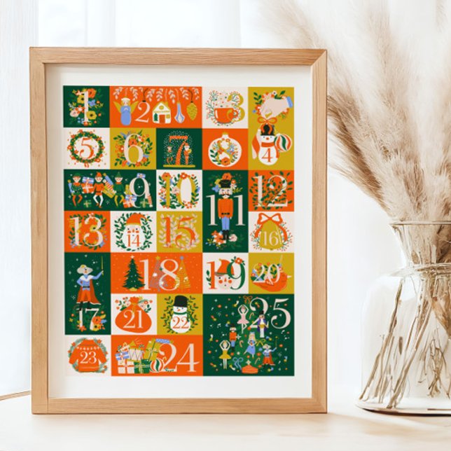 Nutcracker Advent Calendar - julsignatur Poster (Skapare uppladdad)