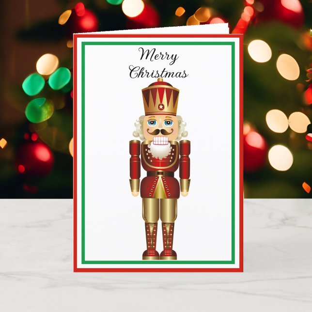 Nutcracker anpassar text 5 x 7-Helgdag C Helgkort (Skapare uppladdad)