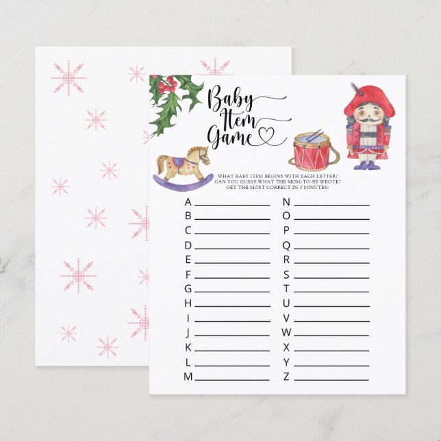 Nutcracker - artikelspel i Baby (Fram/baksida)