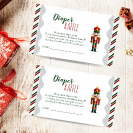 Nutcracker Baby Shower Diaper Raffle Card Tilläggskort