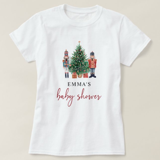 Nutcracker Baby Shower T Shirt (Design framsida)