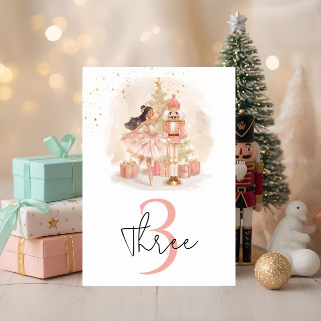 Nutcracker Ballerina Birthday Bordsnummer (Skapare uppladdad)