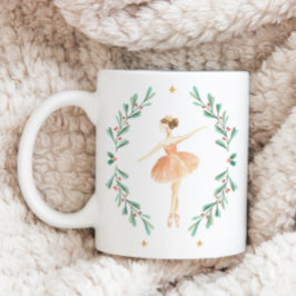 Nutcracker ballerina botaniskt söt jul mugg