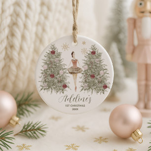 Nutcracker Ballerina First jul Keepsaké Julgransprydnad Keramik