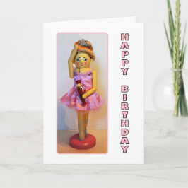 Nutcracker Ballerina Grattis på födelsedagen Kort
