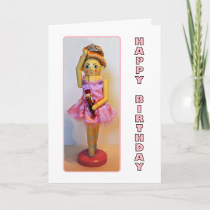 Nutcracker Ballerina Grattis på födelsedagen Kort