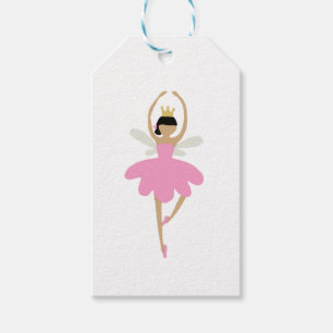 Nutcracker Ballerina Illustration Design Classic Presentetikett