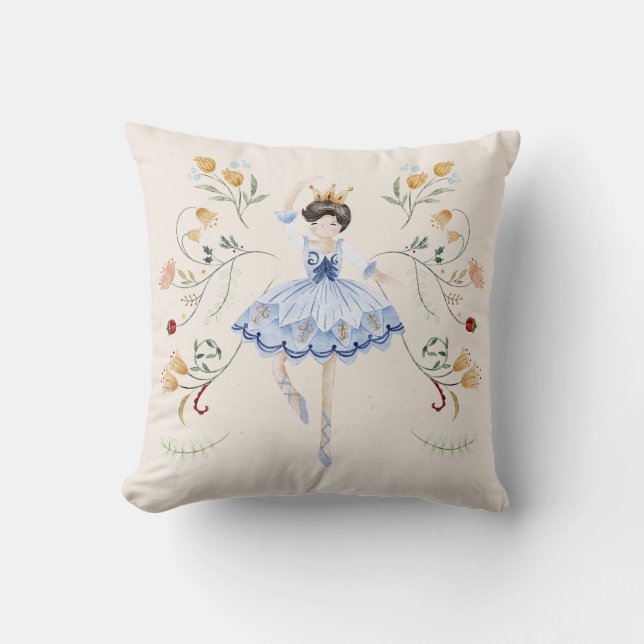 Nutcracker Ballerina jul Dekorativ kudde (Framsida)