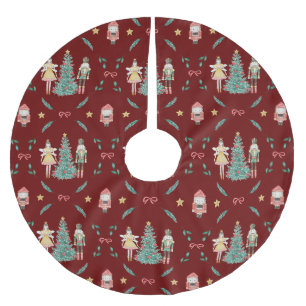 Nutcracker Ballerina julklappar Julgransmatta Borstad Polyester