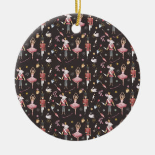 Nutcracker Ballerina julklappar Julgransprydnad Keramik