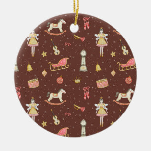 Nutcracker Ballerina julklappar Julgransprydnad Keramik