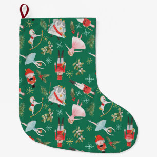 Nutcracker Ballerina julklappar Stor Julstrumpa