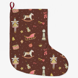 Nutcracker Ballerina julklappar Stor Julstrumpa