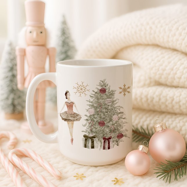 Nutcracker Ballerina Personlig jul Mugg (Skapare uppladdad)
