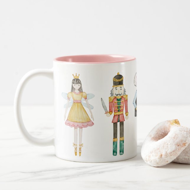 Nutcracker Ballerina Unik Pastel Jul Mugg (Med munk)