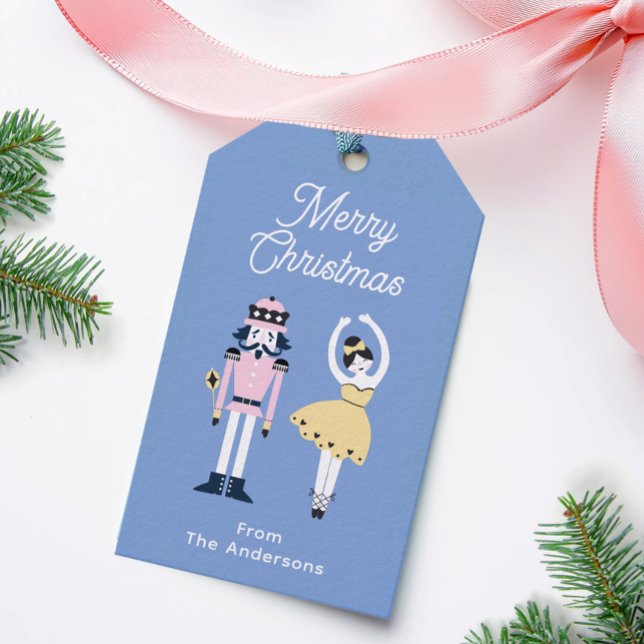 Nutcracker Ballet Anpassat namn - jul Presentetikett (Skapare uppladdad)