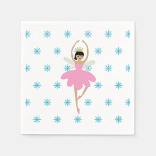 Nutcracker Ballet Ballerina Fairy Illustration Pappersservett