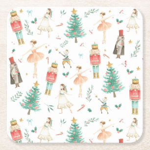 Nutcracker Ballet Bilder Underlägg Papper Kvadrat