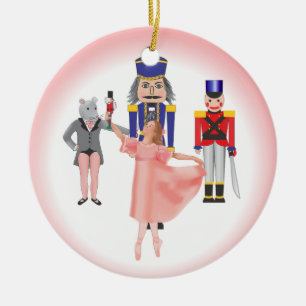 Nutcracker Ballet Cast Julgransprydnad Keramik