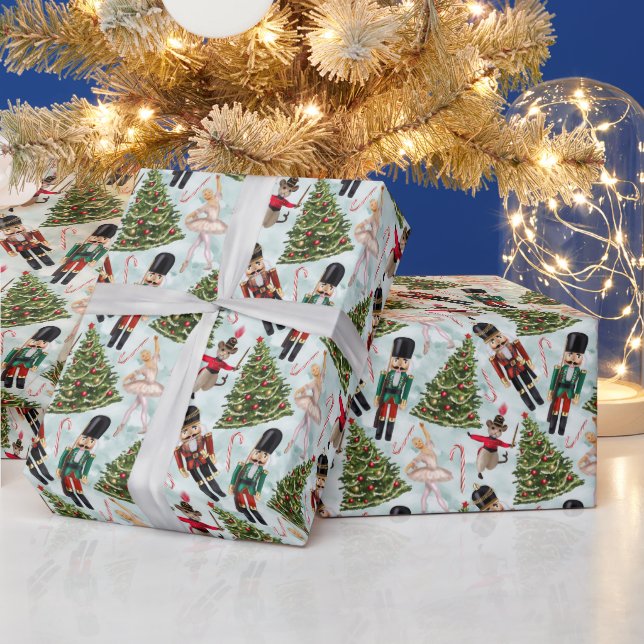 Nutcracker Ballet Christmas Images Wrapping Paper Presentpapper (Helgdagar)