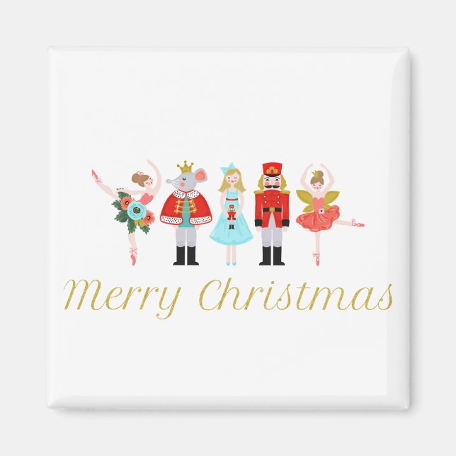 Nutcracker Ballet Christmas Magnet (Framsidan)