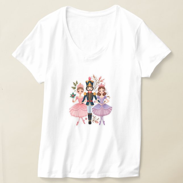 Nutcracker Ballet Dream: Viktig jul T Shirt (Laydown)