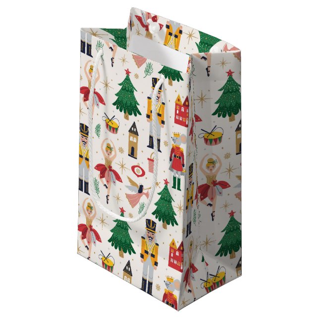 Nutcracker Ballet Helgdag Mönster (Framsidan Vinklad)