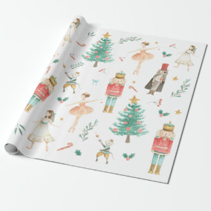 Nutcracker Ballet Jall Jul Bilder Wrapping Papper Presentpapper