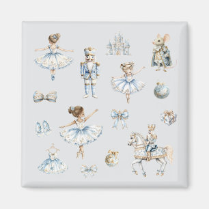 Nutcracker Ballet jul Mönster Magnet