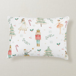 Nutcracker Ballet Jul Nursery Decor Prydnadskudde