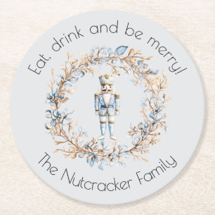 Nutcracker Ballet Juldagen Underlägg Papper Rund