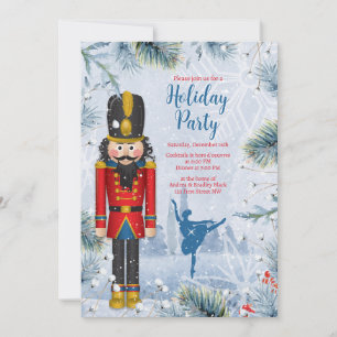 Nutcracker Ballet Julfest jul Inbjudningar