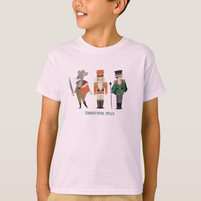 Nutcracker Ballet - jultecken T Shirt (Framsida)