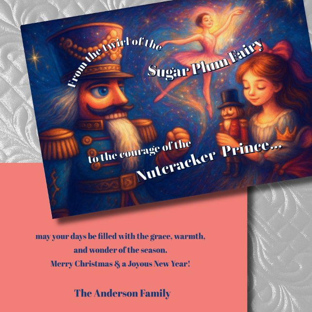Nutcracker Ballet Jultema Helgkort (Skapare uppladdad)