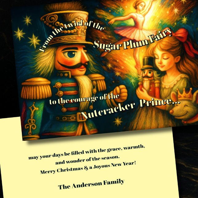 Nutcracker Ballet Jultema Helgkort (Skapare uppladdad)