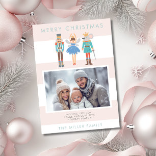Nutcracker Ballet Minimal Modern Fotojul - nyans Julkort