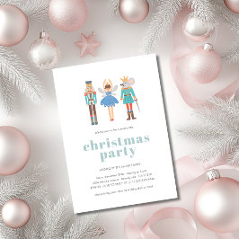 Nutcracker Ballet Minimal Modern jul Party Inbjudningar