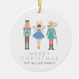 Nutcracker Ballet Minimal Modern Julgransprydnad Keramik