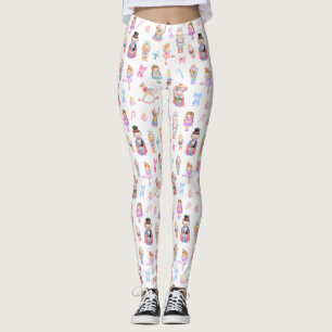 Nutcracker Ballet Mönster jul Leggings