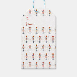 Nutcracker Ballet Music Festive Helgdag Presentetikett