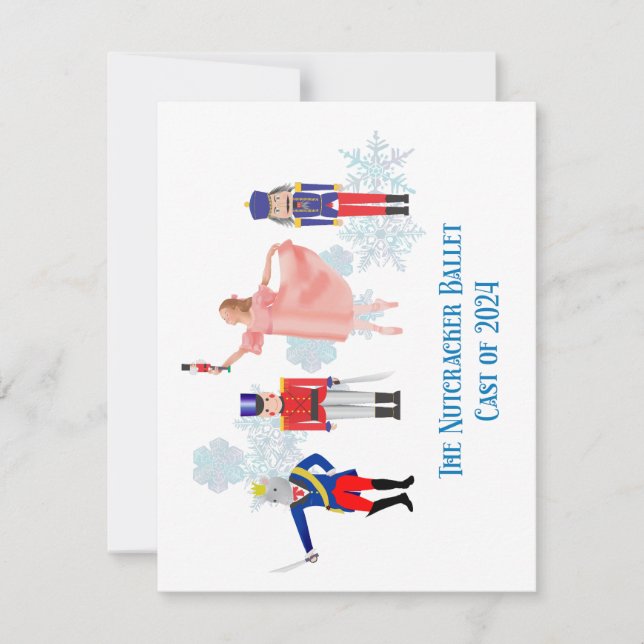 Nutcracker Ballet Notecards Anteckningskort (Framsida)