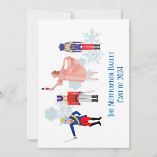 Nutcracker Ballet Notecards Inbjudningar