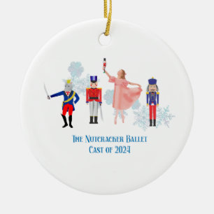 Nutcracker Ballet Notecards Julgransprydnad Keramik
