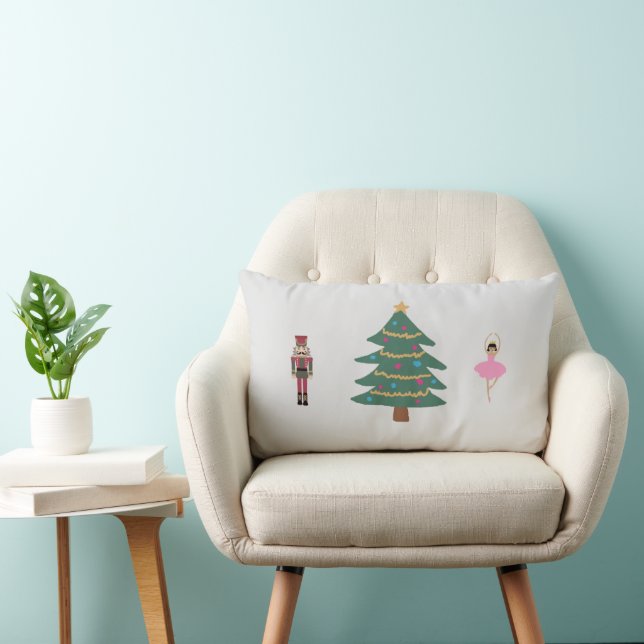 Nutcracker Ballet Paining Julpil Lumbar Pillow Lumbarkudde (Stol)