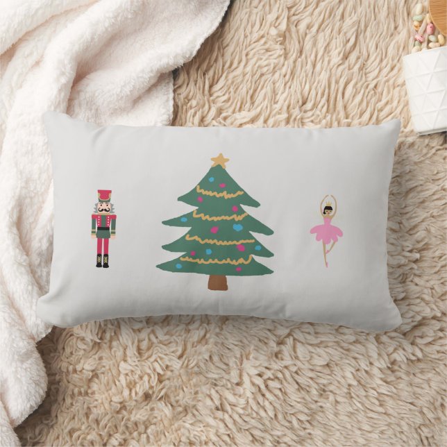Nutcracker Ballet Paining Julpil Lumbar Pillow Lumbarkudde (Filt)