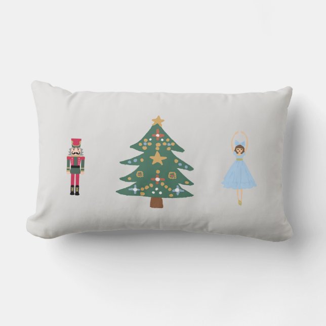 Nutcracker Ballet Paining Julpil Lumbar Pillow Lumbarkudde (Framsida)