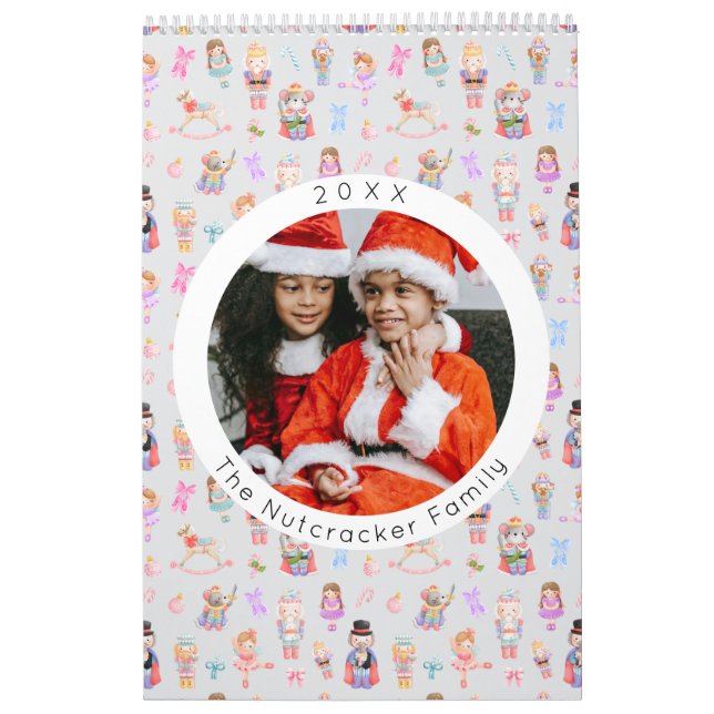 Nutcracker Ballet Pastel-julfoto Kalender (Omslag)