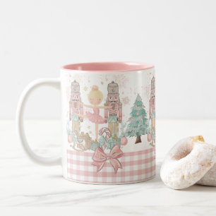 Nutcracker Ballet Pastel Rosa jul Två-Tonad Mugg